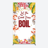 Aperturee - Aperturee Let The Good Times Boil Lobster Birthday Rectangle Backdrop